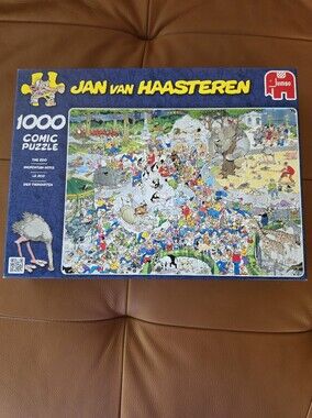 Jan van Haasteren 1000-Piece Comic Puzzle THE ZOO Collectible 2002 EUC
